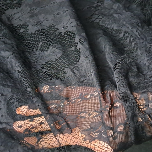 🌸 XS Midnight Hour Goth Wear lace Skirt CS - Picture 5 of 6